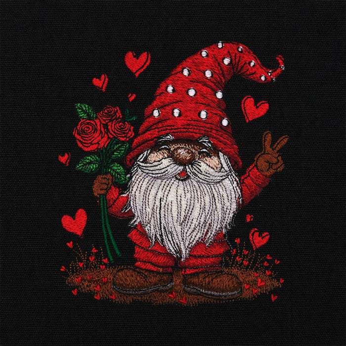 Roses Hearts Gnome