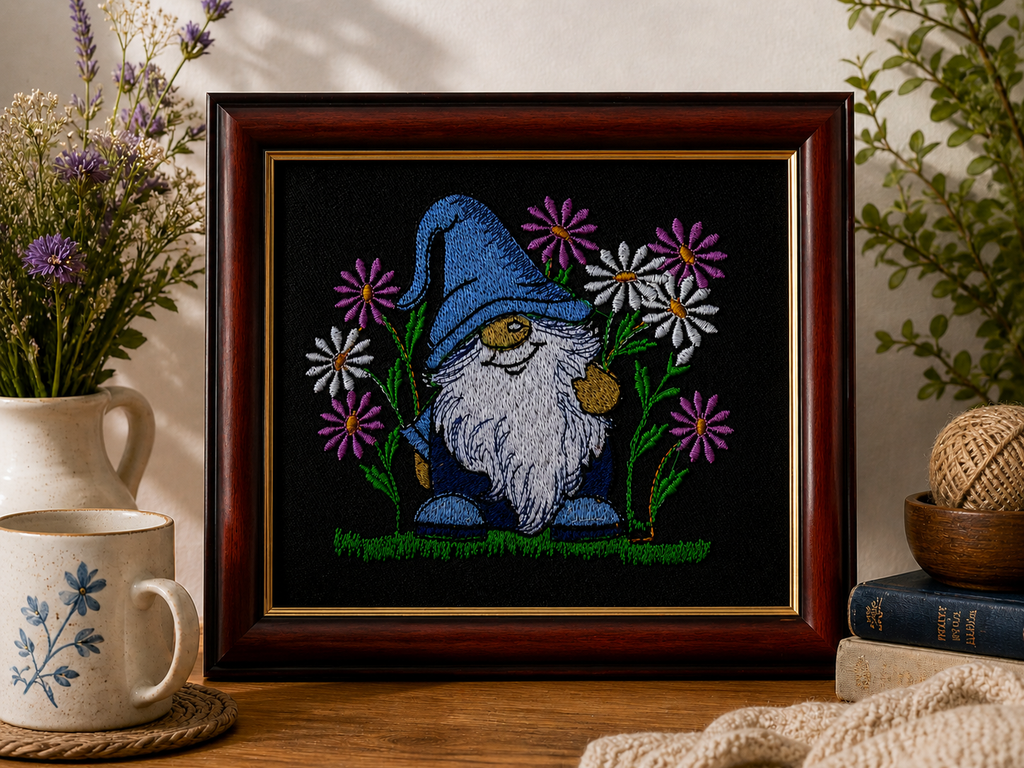 Blue Flower Gnome