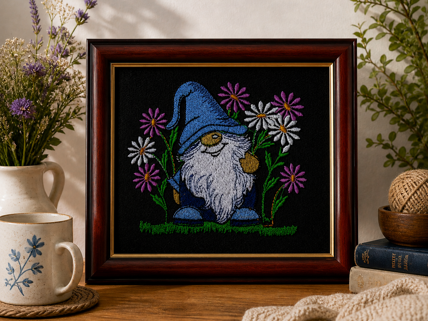 Blue Flower Gnome