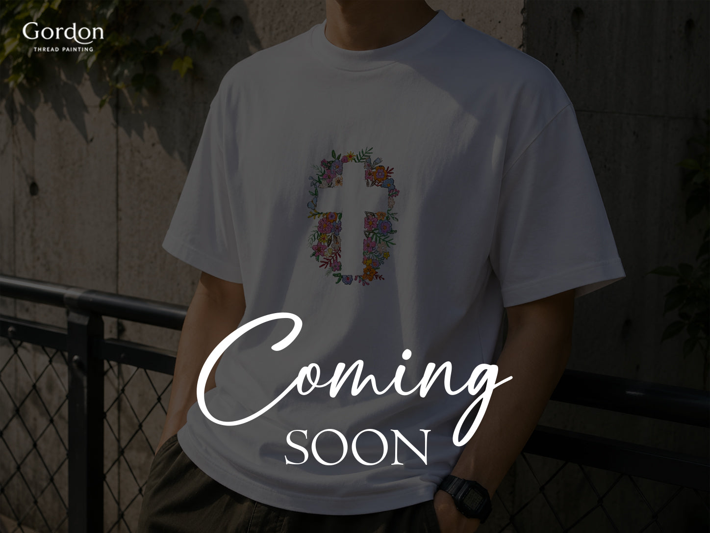 Flower Silhouette Cross