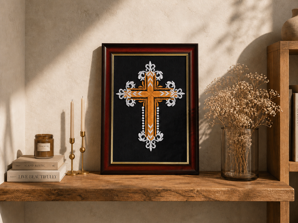 Gold Silver Cross