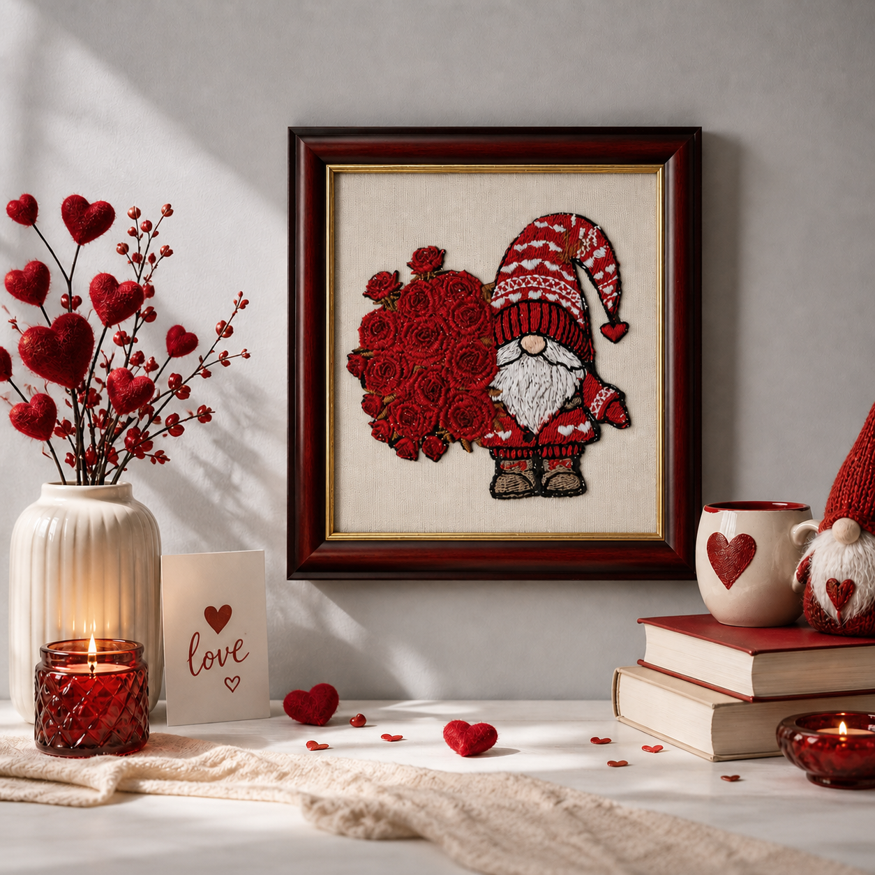 Roses Bouquet Gnome